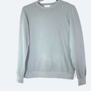COPY - Gray green organic cotton sweatshirt Made in Canada Pantone colour size S